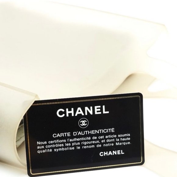 SALE! RARE - PREOWNED Chanel Silicone Gray Handbag - Picture 9 of 16